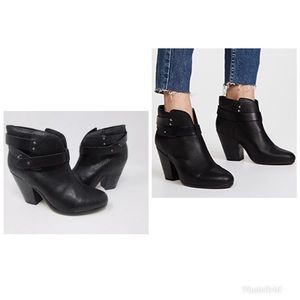 Rag & Bone Black Leather Ankle Boots size 37.5 $595